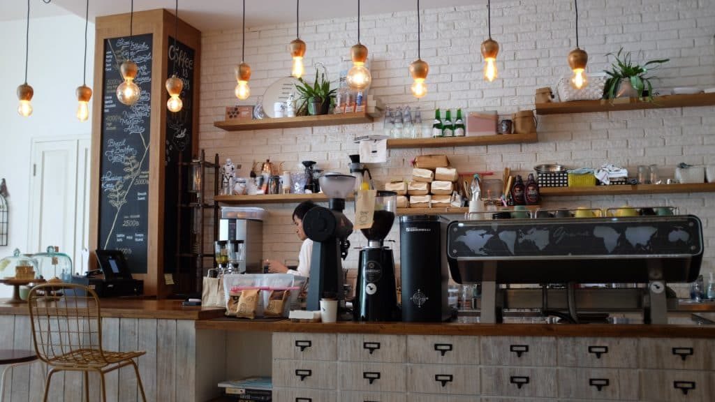 Example of coffee shop interior